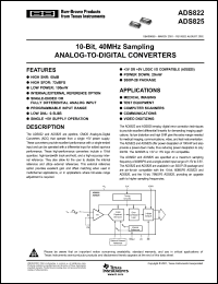 Click here to download ADS822EG4 Datasheet