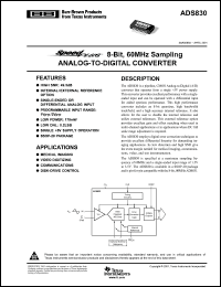 Click here to download ADS830EG4 Datasheet