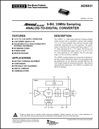 Click here to download ADS931EG4 Datasheet