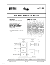 Click here to download AFE1103E/1KG4 Datasheet