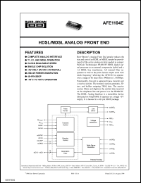 Click here to download AFE1104E/1KG4 Datasheet