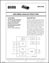 Click here to download AFE1105E/1KG4 Datasheet