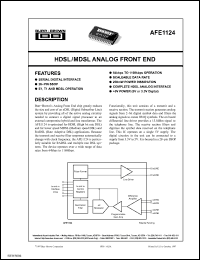 Click here to download AFE1124E/1KG4 Datasheet