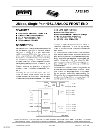Click here to download AFE1203E/1KG4 Datasheet