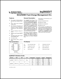 Click here to download BQ2002DSNTRG4 Datasheet