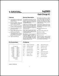 Click here to download BQ2003S-NTRG4 Datasheet