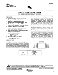 Click here to download BQ26231PWRG4 Datasheet