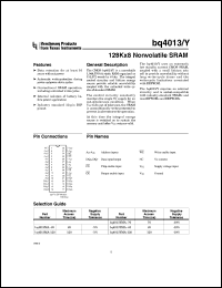 Click here to download BQ4013Y Datasheet
