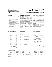 Click here to download BQ4016Y Datasheet