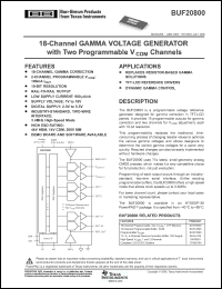 Click here to download BUF20800 Datasheet