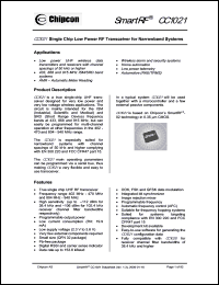 Click here to download CC1021 Datasheet