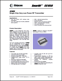 Click here to download CC1050PW Datasheet