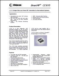 Click here to download CC1070RGP Datasheet