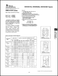 Click here to download CD4001BPWRE4 Datasheet