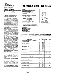 Click here to download CD40103BPWE4 Datasheet