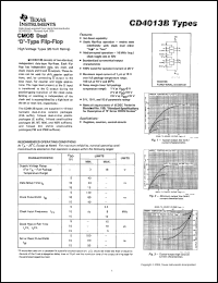 Click here to download CD4013BPWE4 Datasheet