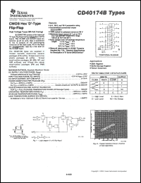 Click here to download CD40174BMT Datasheet