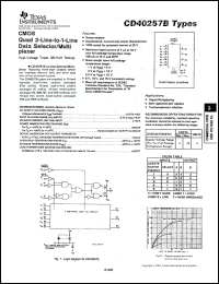 Click here to download CD40257BME4 Datasheet