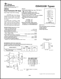 Click here to download CD4030BNSRE4 Datasheet