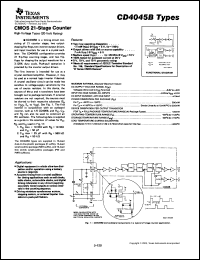 Click here to download CD4045BPWR Datasheet