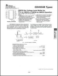 Click here to download CD4504BMT Datasheet