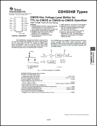 Click here to download CD4504BPWRE4 Datasheet