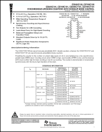 Click here to download CD74HC190PW Datasheet