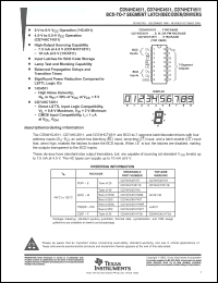 Click here to download CD74HC4511PWT Datasheet