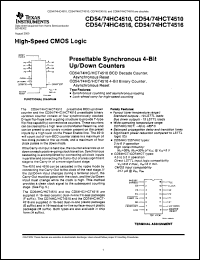 Click here to download CD54HC4516 Datasheet