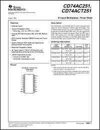 Click here to download CD74AC251M96E4 Datasheet