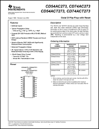 Click here to download CD74ACT273M96E4 Datasheet