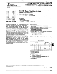 Click here to download CD74AC574M96E4 Datasheet