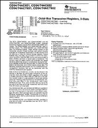 Click here to download CD74ACT652ENE4 Datasheet