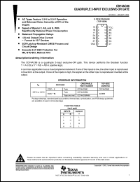 Click here to download CD74AC86EE4 Datasheet