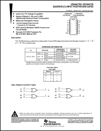 Click here to download CD74ACT02EE4 Datasheet
