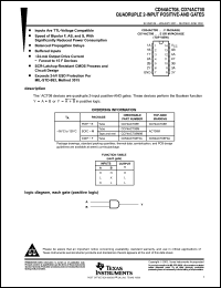 Click here to download CD74ACT08EE4 Datasheet