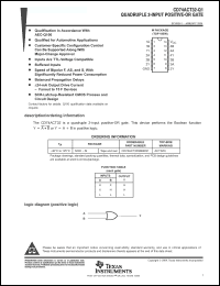 Click here to download CD74ACT32-Q1 Datasheet