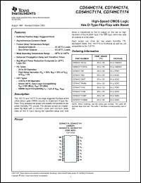 Click here to download CD74HC174EE4 Datasheet