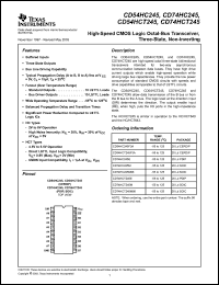 Click here to download CD74HCT245M96E4 Datasheet