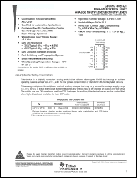 Click here to download CD74HCT4051QM96Q1 Datasheet