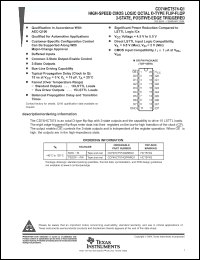 Click here to download CD74HCT574QPWRQ1 Datasheet