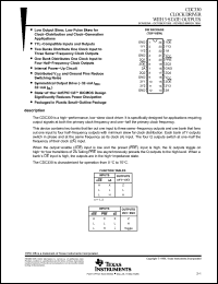 Click here to download CDC330DWR Datasheet