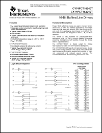 Click here to download CY74FCT162240ET Datasheet