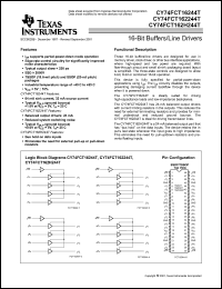 Click here to download CY74FCT162244AT Datasheet