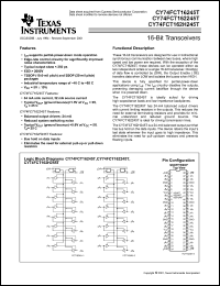 Click here to download CY74FCT162245CT Datasheet