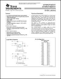 Click here to download CY74FCT162373ET Datasheet