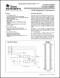 Click here to download CY74FCT16500CT Datasheet