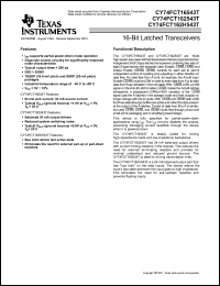 Click here to download CY74FCT162543ET Datasheet