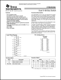 Click here to download CYBUS3384 Datasheet
