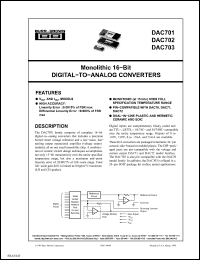 Click here to download DAC703 Datasheet